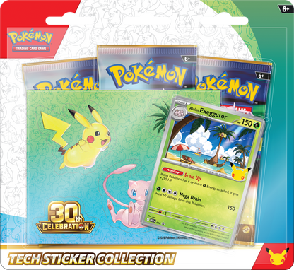 POKEMON 30TH CELEBRATION TECH STICKER COLLECTION (12)