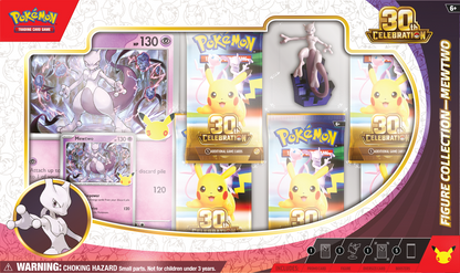 POKEMON 30TH CELEBRATION MEW/ MEWTWO FIGURE COLLECTION (6)