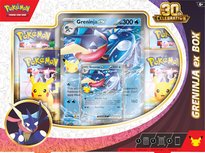 POKEMON 30TH CELEBRATION SYLVEON EX/ GRENINJA EX BOX (6)